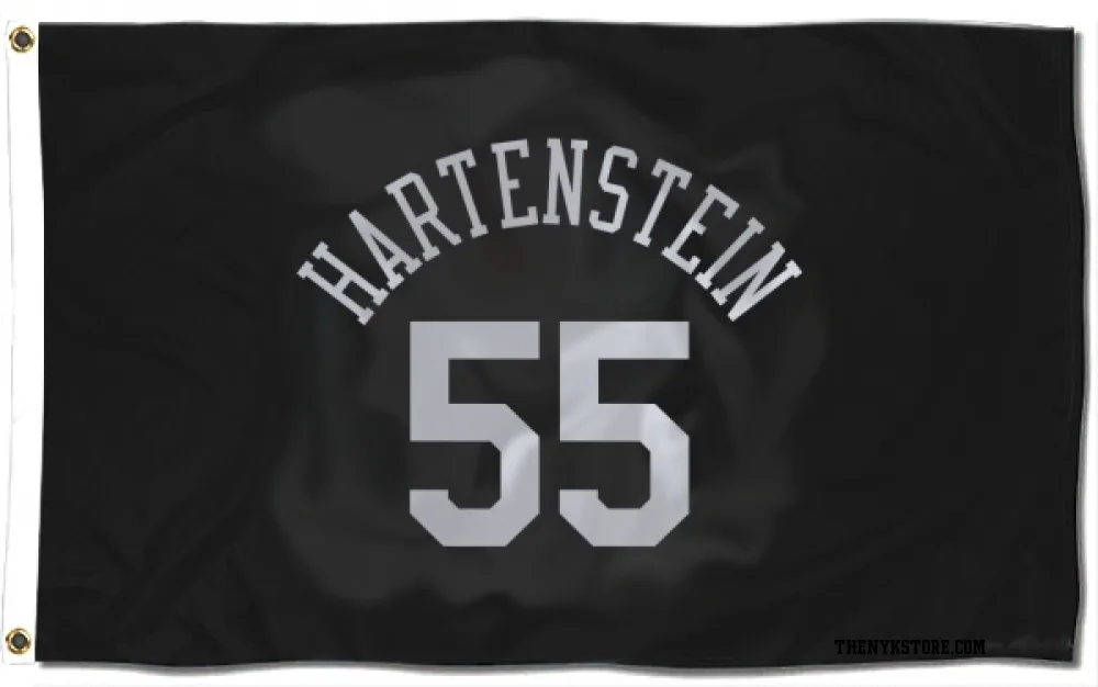 Black New York Knicks Isaiah Hartenstein   Flag (3 X 5)