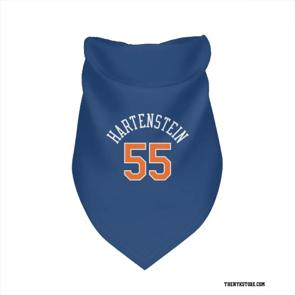 Blue New York Knicks Isaiah Hartenstein   Dog & Cat Pet Bandana