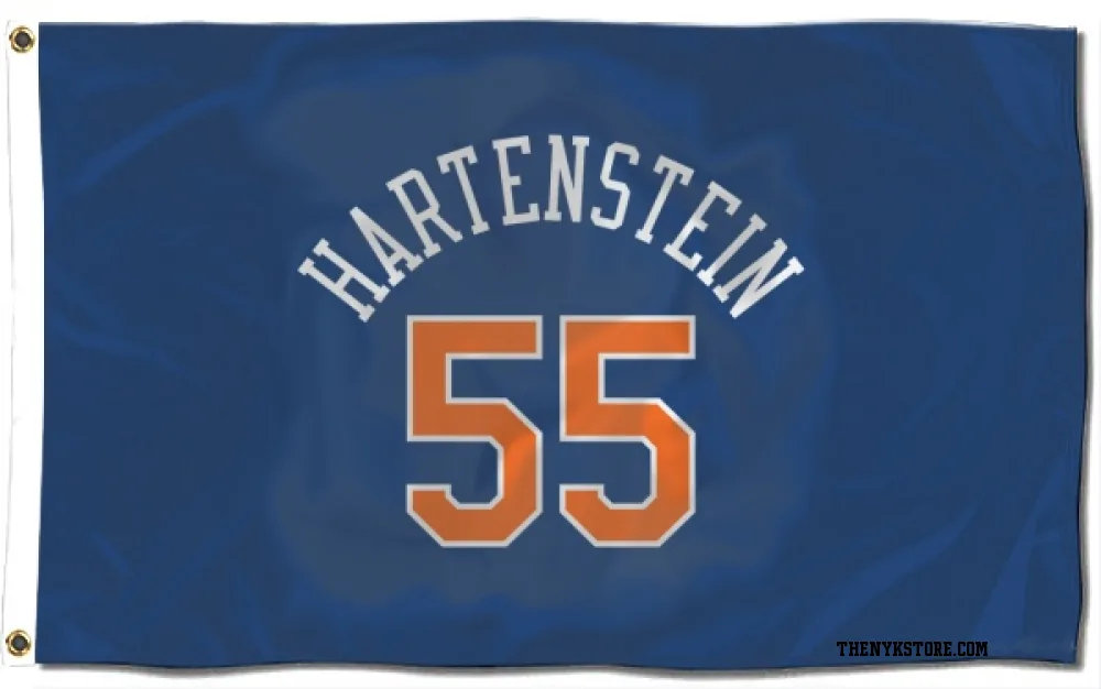 Blue New York Knicks Isaiah Hartenstein   Flag (3 X 5)