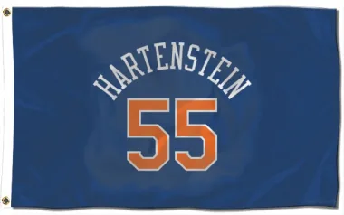 Blue New York Knicks Isaiah Hartenstein   Flag (3 X 5)