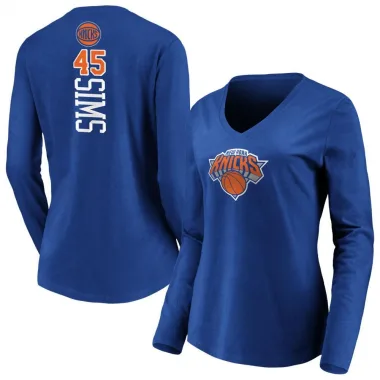 Royal Women's Jericho Sims New York Knicks Backer Long Sleeve T-Shirt